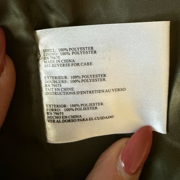 Michael Kors Green Lightweight Anorak Rain Jacket Hood w/Drawstrings Size: Med - Picture 16 of 16